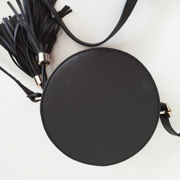 Kiss Me Couture Embroidered Round Crossbody Bag - Picture 5 of 7